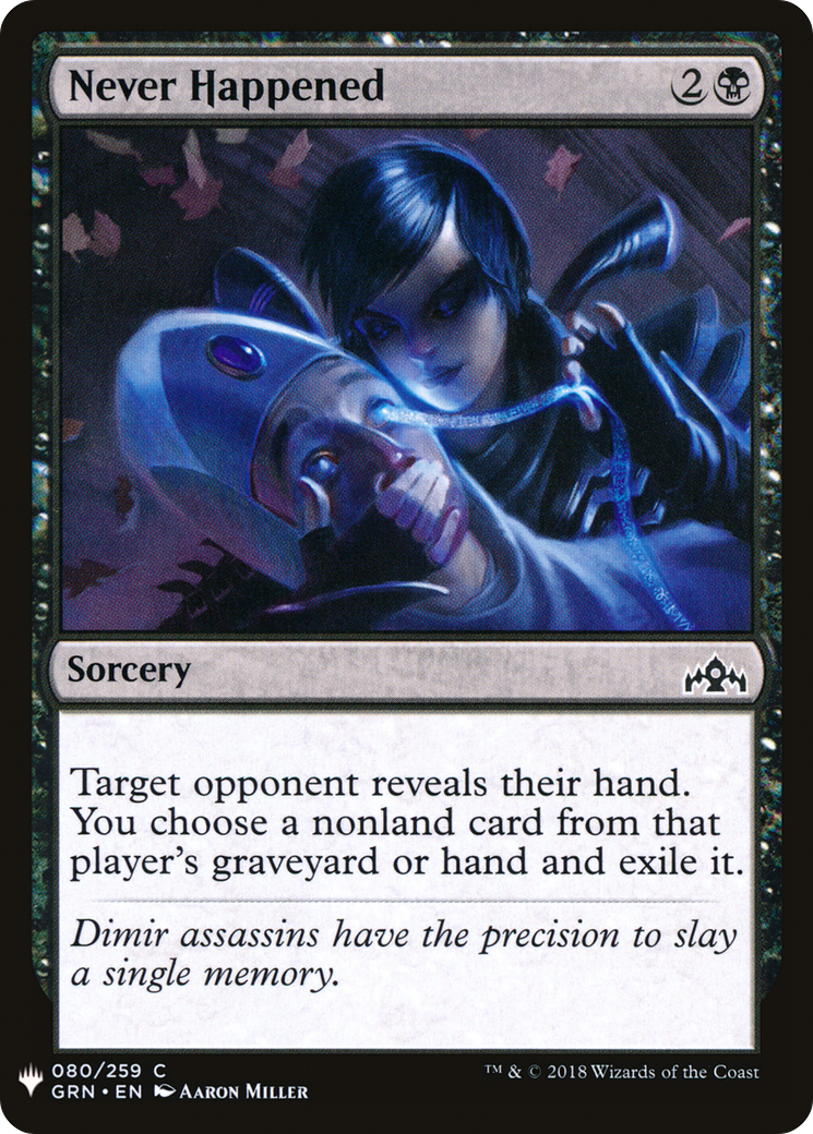 Never Happened (LIST-GRN-80) [Mystery Booster] The List MTG Single Wizards of the Coast