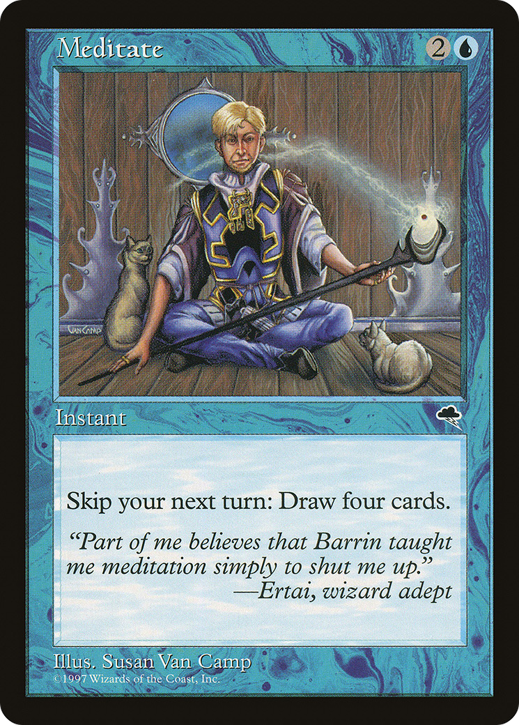 Meditate (TMP-076) [Tempest] MTG Single Wizards of the Coast