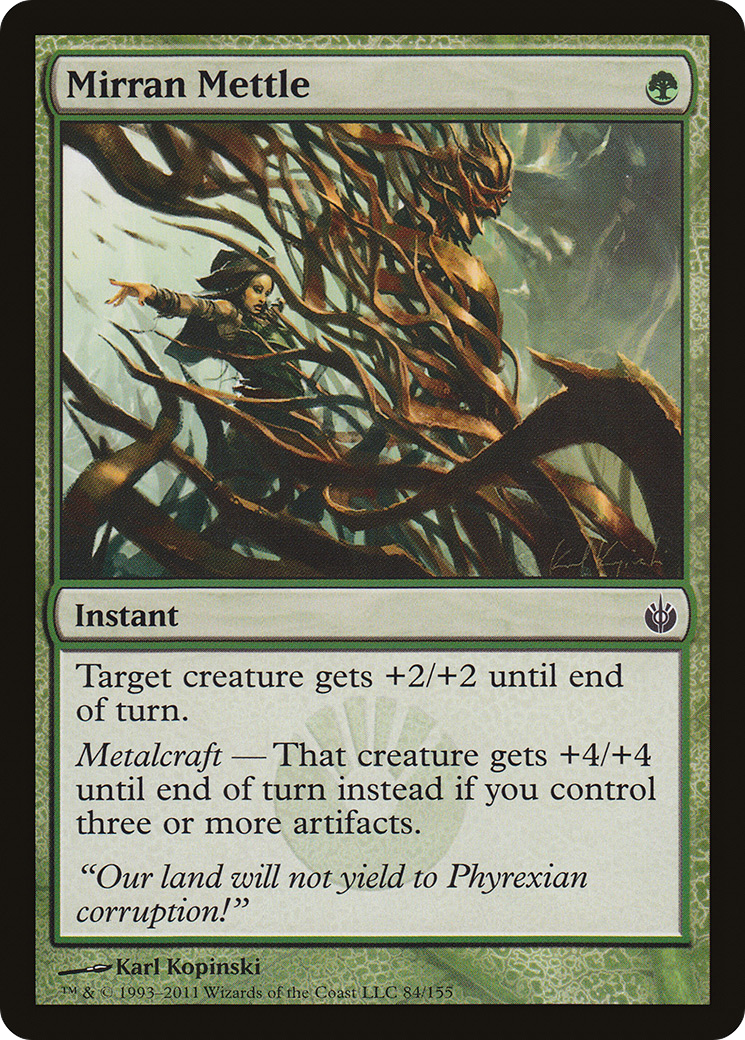 Mirran Mettle (MBS-084) [Mirrodin Besieged] MTG Single Wizards of the Coast