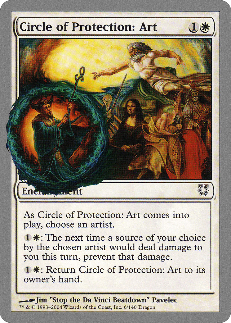 Circle of Protection: Art (UNH-006) [Unhinged] MTG Single Wizards of the Coast