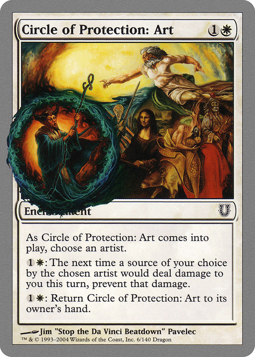 Circle of Protection: Art (UNH-006) [Unhinged] Foil MTG Single Wizards of the Coast