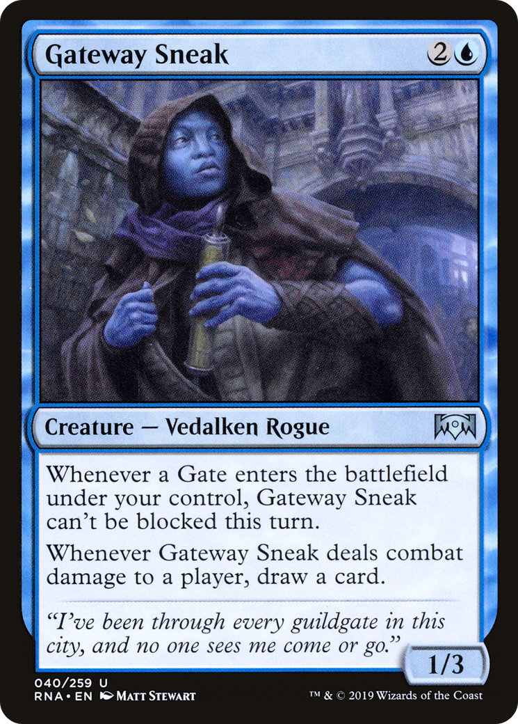 Gateway Sneak (RNA-040) [Ravnica Allegiance] Foil MTG Single Wizards of the Coast