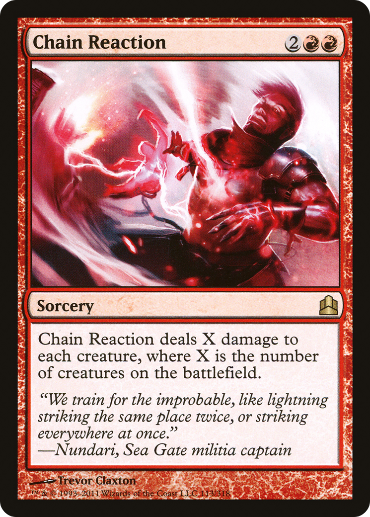 Chain Reaction (CMD-113) [Commander 2011] MTG Single Wizards of the Coast