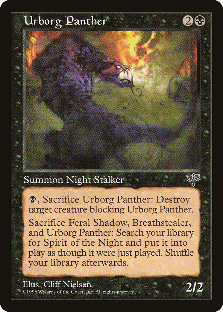 Urborg Panther (MIR-150) [Mirage] MTG Single Wizards of the Coast