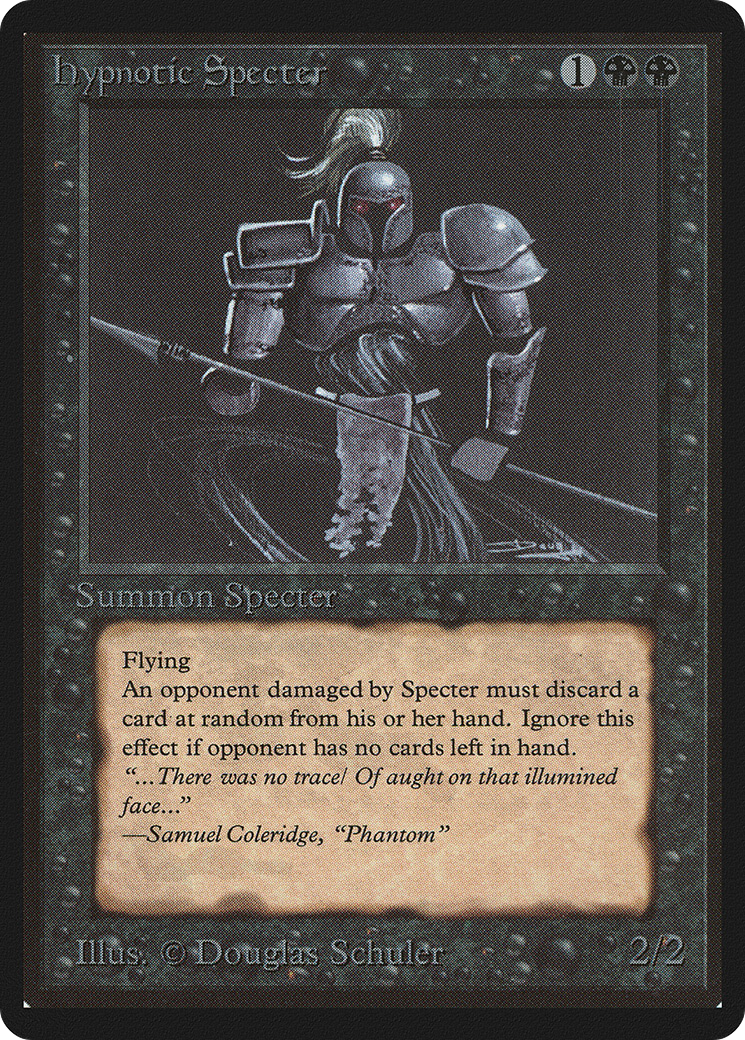 Hypnotic Specter (LEB-113) [Oldschool] Limited Edition Beta MTG Single Wizards of the Coast