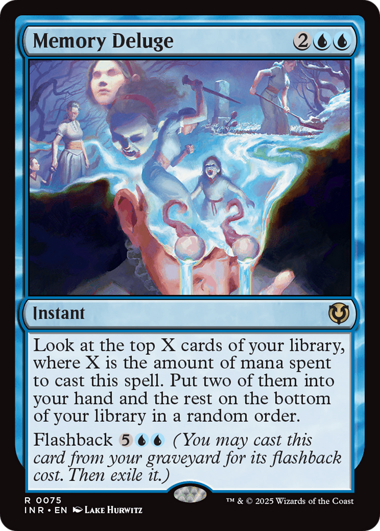 Memory Deluge (INR-075) [Innistrad Remastered] MTG Single Wizards of the Coast