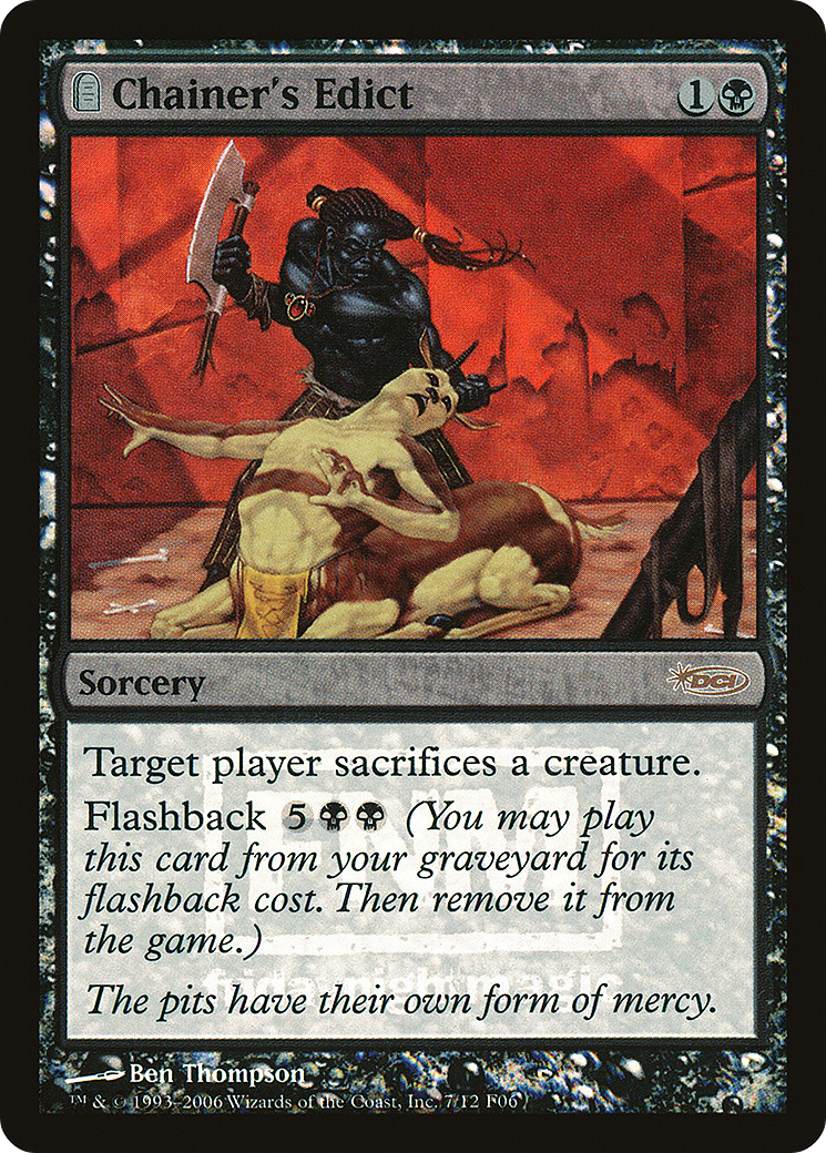 Chainer's Edict (FNM-007) [Misc] Friday Night Magic 2006 Foil MTG Single Wizards of the Coast