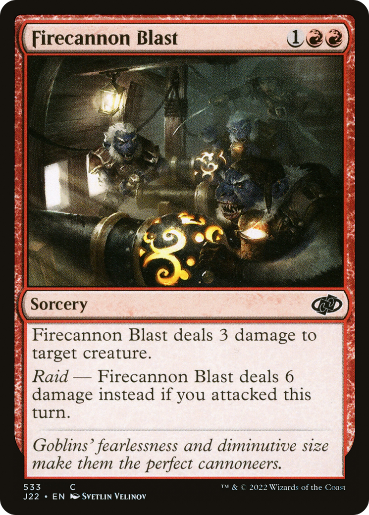 Firecannon Blast (J22-533) [Jumpstart 2022] MTG Single Wizards of the Coast