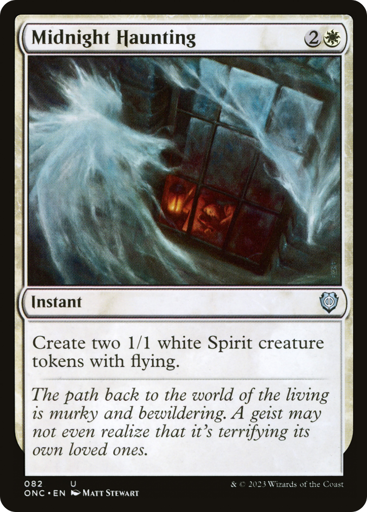 Midnight Haunting (ONC-082) [Phyrexia: All Will Be One Commander] MTG Single Wizards of the Coast
