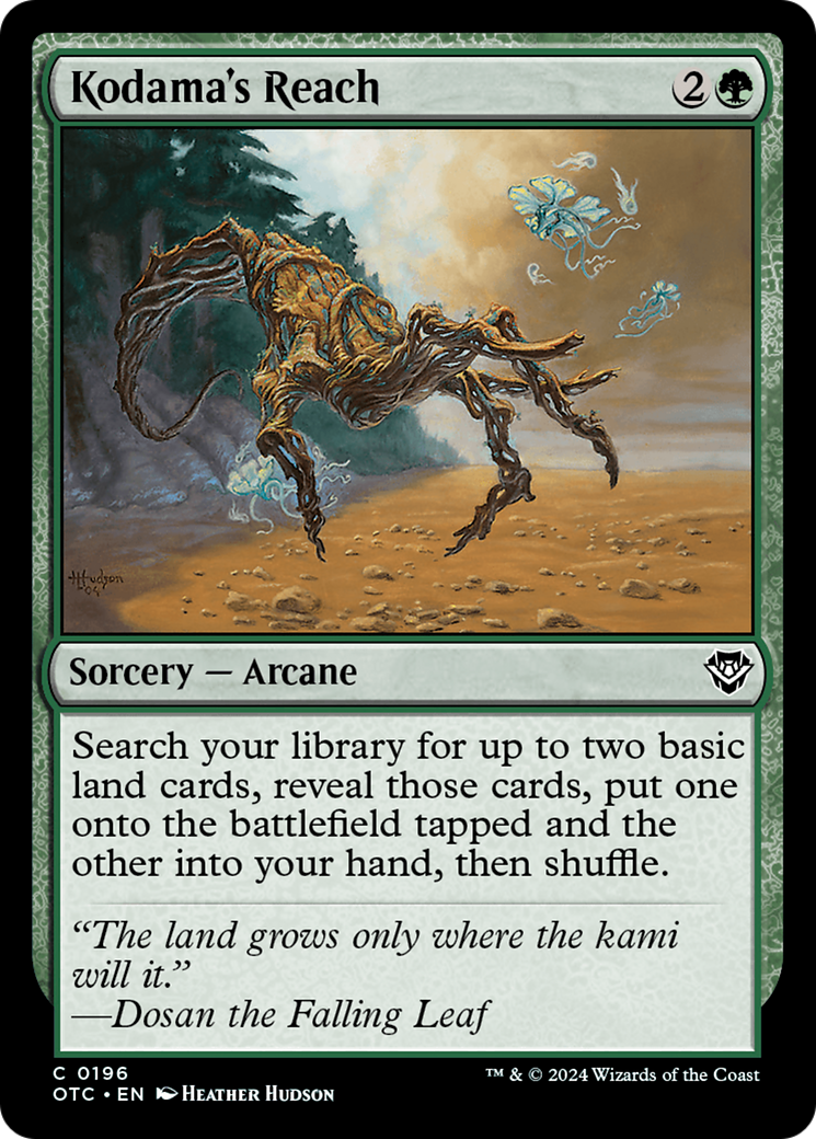Kodama's Reach (OTC-196) [Outlaws of Thunder Junction Commander] MTG Single Wizards of the Coast