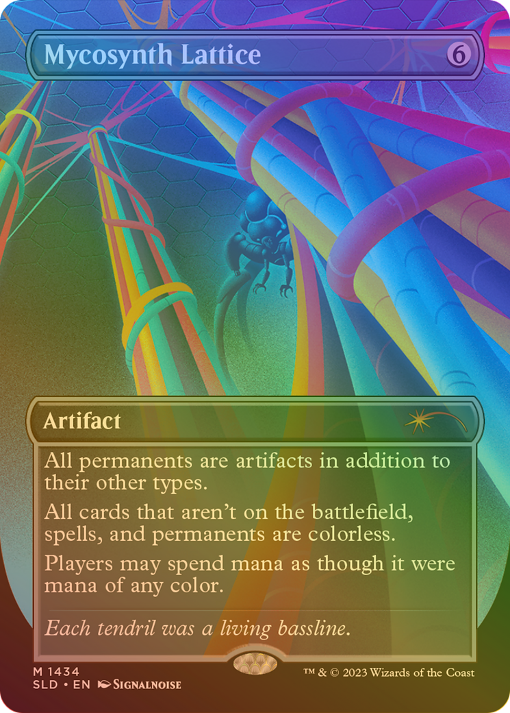 Mycosynth Lattice (Rainbow Foil) (SLD-1434) [Secret Lair] Drop (Borderless) Foil MTG Single Wizards of the Coast