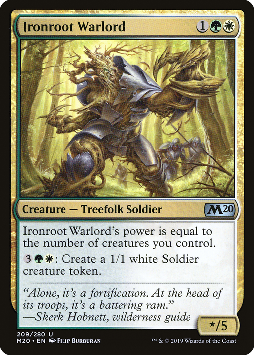 Ironroot Warlord (M20-209) [Core Set 2020] MTG Single Wizards of the Coast