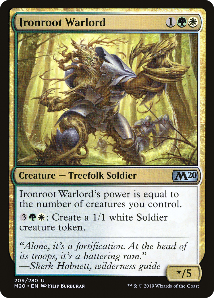 Ironroot Warlord (M20-209) [Core Set 2020] Foil MTG Single Wizards of the Coast