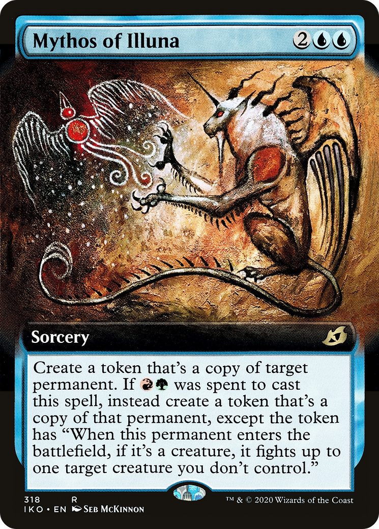 Mythos of Illuna (IKO-318) [Ikoria: Lair of Behemoths] (Extended Art) MTG Single Wizards of the Coast