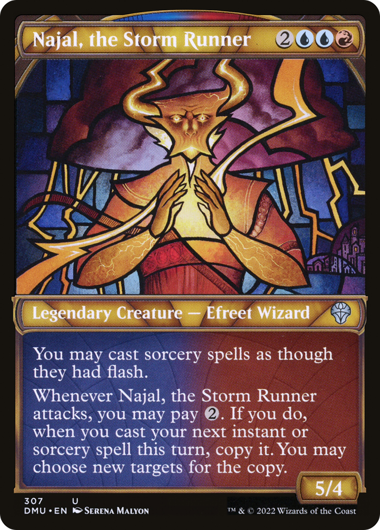 Najal, the Storm Runner (DMU-307) [Dominaria United] (Showcase) Foil MTG Single Wizards of the Coast