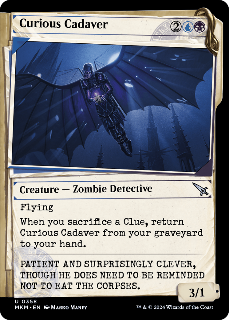 Curious Cadaver (MKM-358) [Murders at Karlov Manor] (Showcase) Foil MTG Single Wizards of the Coast