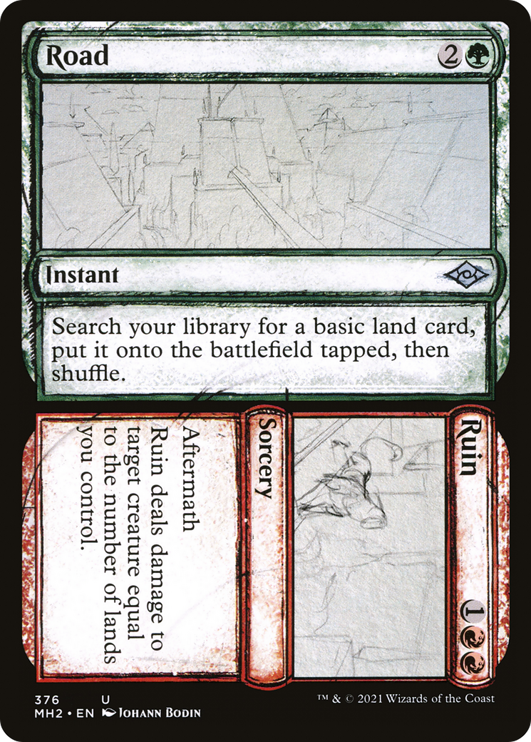 Road // Ruin (MH2-376) [Modern Horizons 2] (Showcase) MTG Single Modern Horizons 2