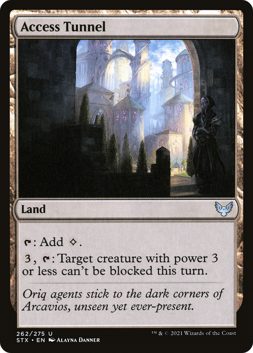 Access Tunnel (STX-262) [Strixhaven: School of Mages] MTG Single Wizards of the Coast