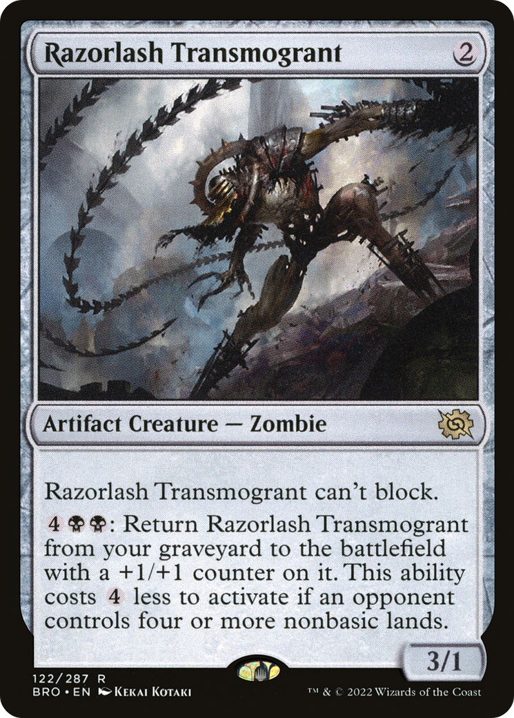 Razorlash Transmogrant (BRO-122) [The Brothers' War] Foil MTG Single Wizards of the Coast