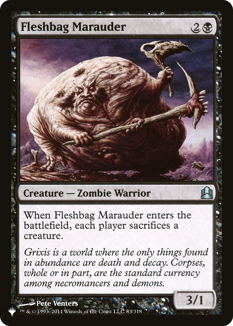 Fleshbag Marauder (LIST-CMD-83) [Mystery Booster] The List MTG Single Wizards of the Coast