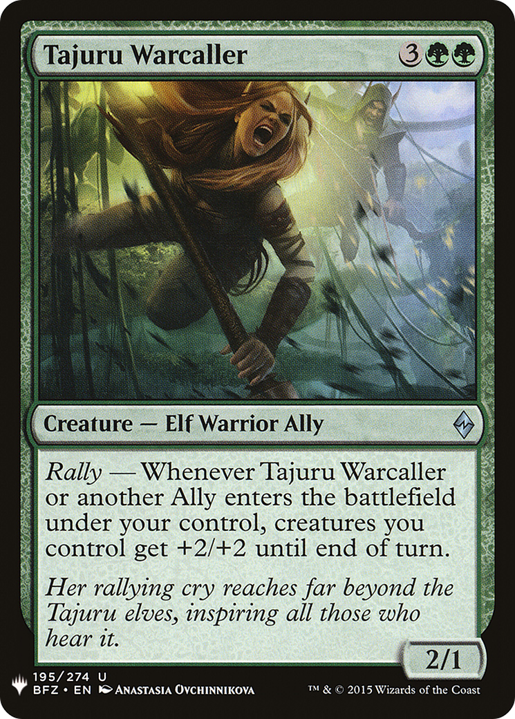 Tajuru Warcaller (LIST-BFZ-195) [Mystery Booster] The List MTG Single Wizards of the Coast