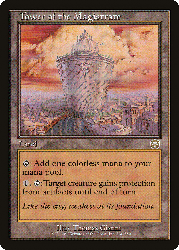 Tower of the Magistrate (MMQ-330) [Mercadian Masques] MTG Single Wizards of the Coast