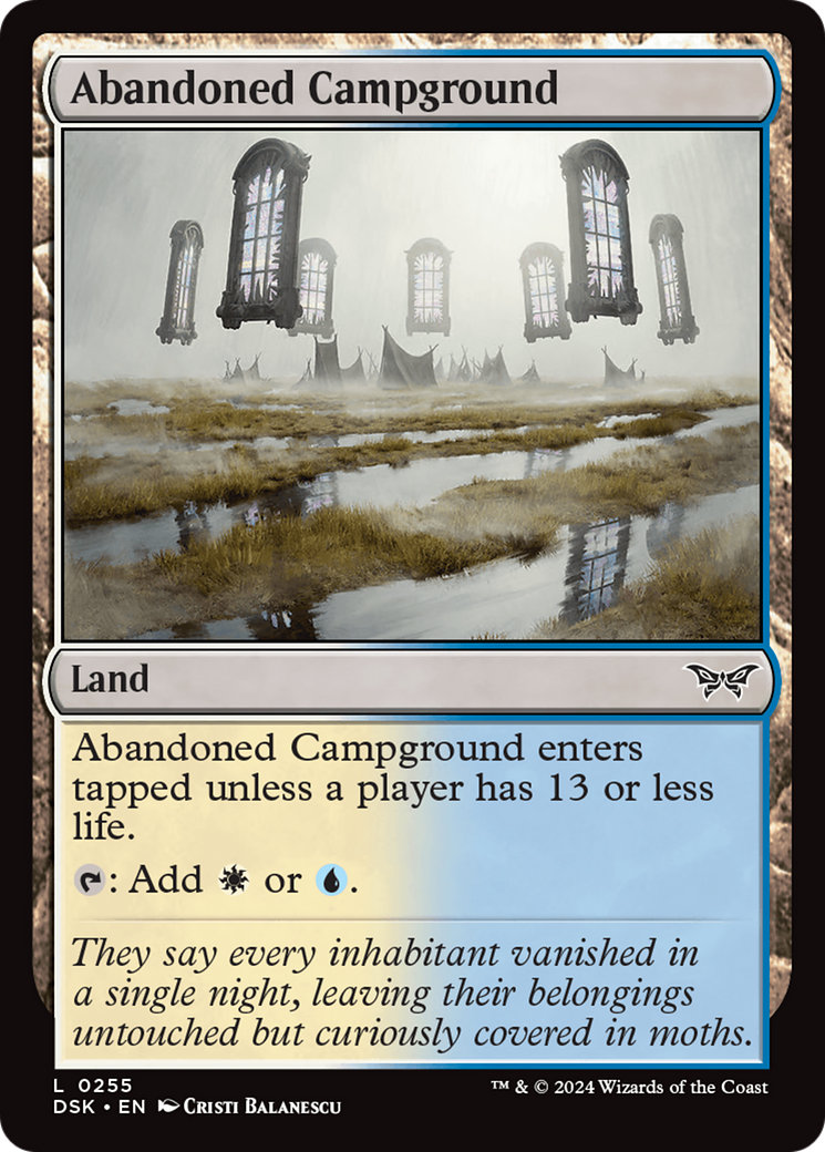 Abandoned Campground (DSK-255) [Duskmourn: House of Horror] Foil MTG Single Wizards of the Coast