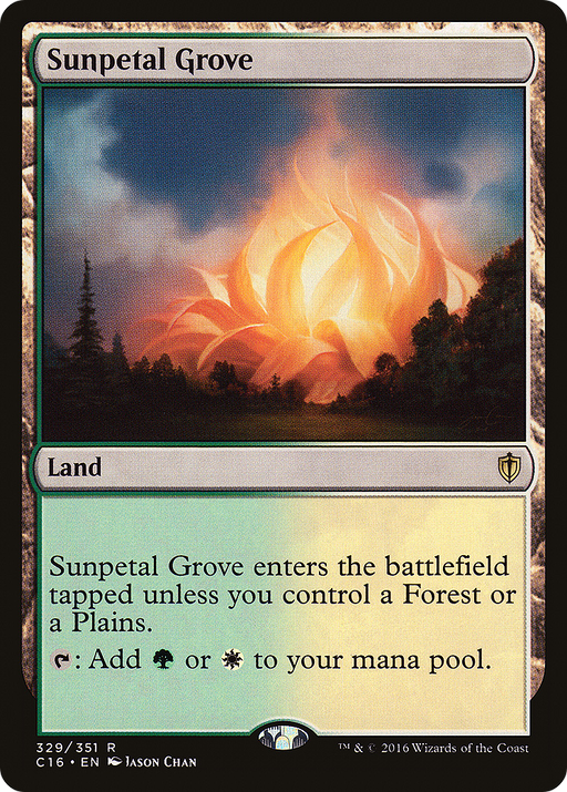 Sunpetal Grove (C16-329) [Commander 2016] MTG Single Wizards of the Coast