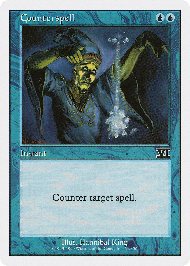 Counterspell (6ED-061) [Classic Sixth Edition] MTG Single Wizards of the Coast
