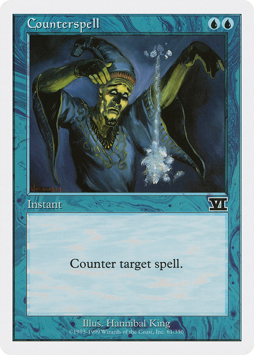 Counterspell (6ED-061) [Classic Sixth Edition] MTG Single Wizards of the Coast
