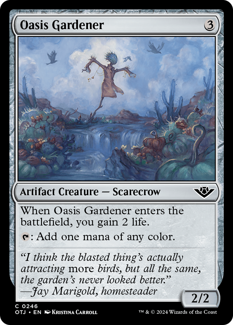 Oasis Gardener (OTJ-246) [Outlaws of Thunder Junction] MTG Single Wizards of the Coast