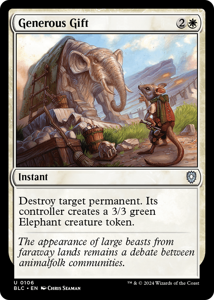 Generous Gift (BLC-106) [Bloomburrow Commander] MTG Single Wizards of the Coast