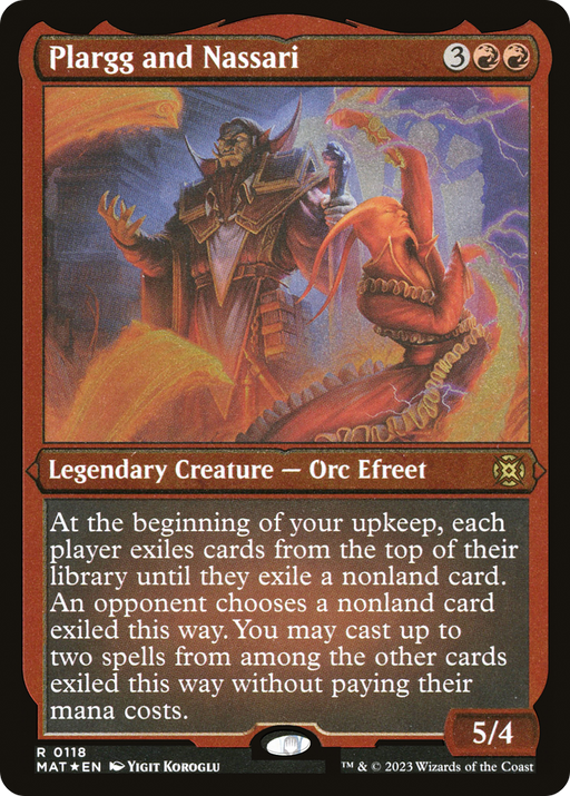 Plargg and Nassari (MAT-118) [March of the Machine: The Aftermath] Etched Foil MTG Single Wizards of the Coast