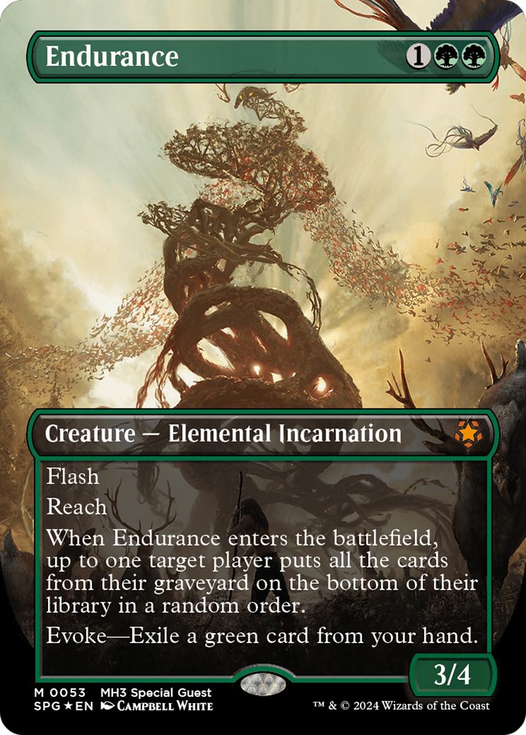Endurance (Textured Foil) (SPG-053) [Special Guests] (Borderless) Foil MTG Single Wizards of the Coast