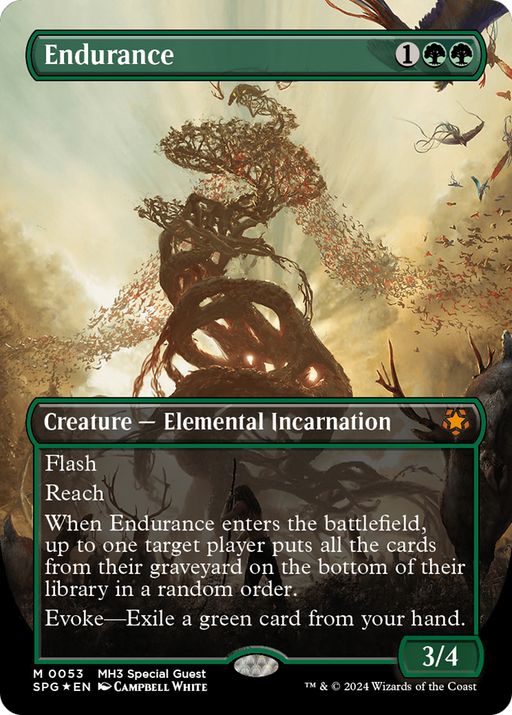 Endurance (Textured Foil) (SPG-053) [Special Guests] (Borderless) Foil MTG Single Wizards of the Coast