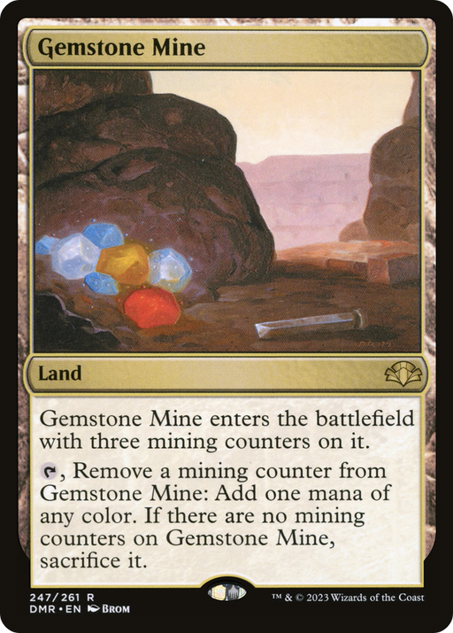 Gemstone Mine (DMR-247) [Dominaria Remastered] MTG Single Wizards of the Coast