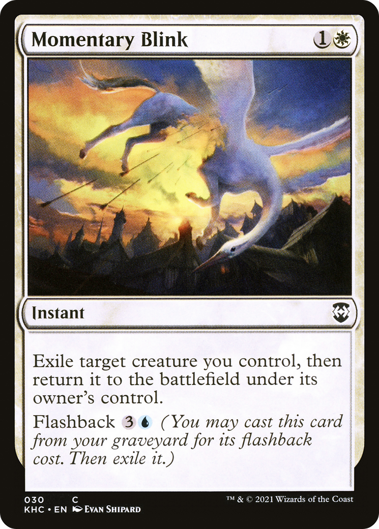 Momentary Blink (KHC-030) [Kaldheim Commander] MTG Single Wizards of the Coast