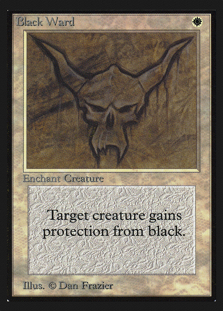 Black Ward (CED-005) [Collectors' Edition] MTG Single Wizards of the Coast