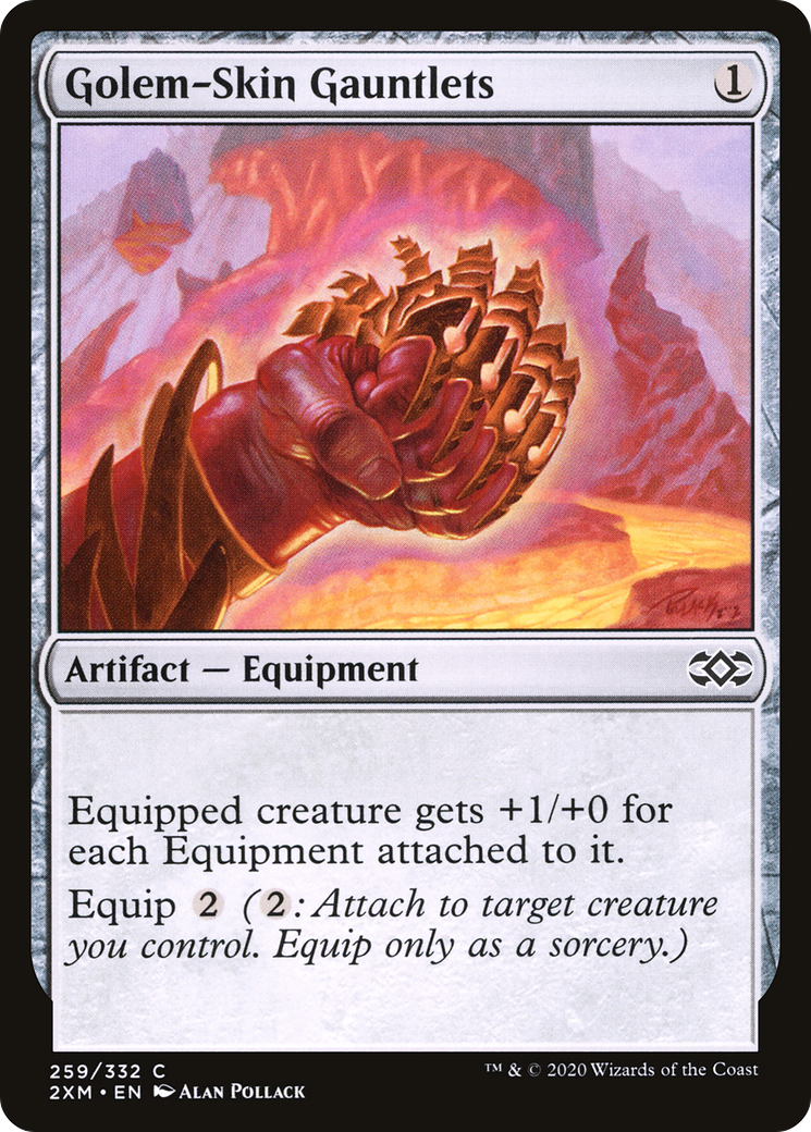 Golem-Skin Gauntlets (2XM-259) [Double Masters] MTG Single Wizards of the Coast