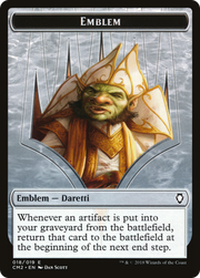 Treasure // Daretti Emblem Double-Sided Token [Secret Lair] Drop Series MTG Single Magic: The Gathering