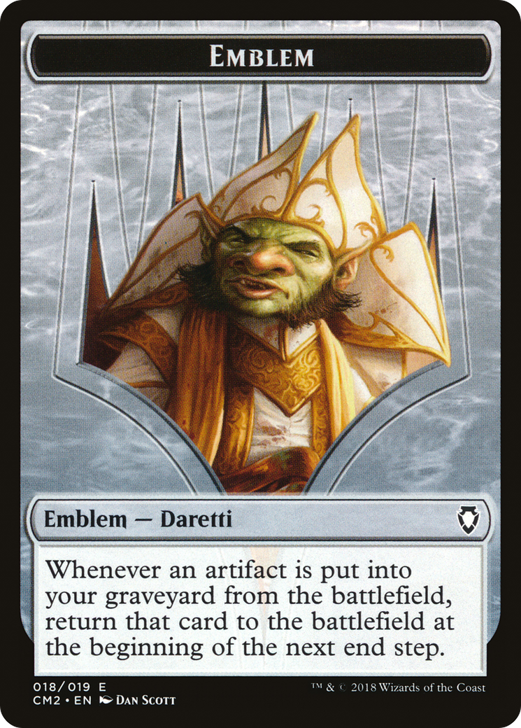 Treasure // Daretti Emblem Double-Sided Token [Secret Lair] Drop Series MTG Single Magic: The Gathering