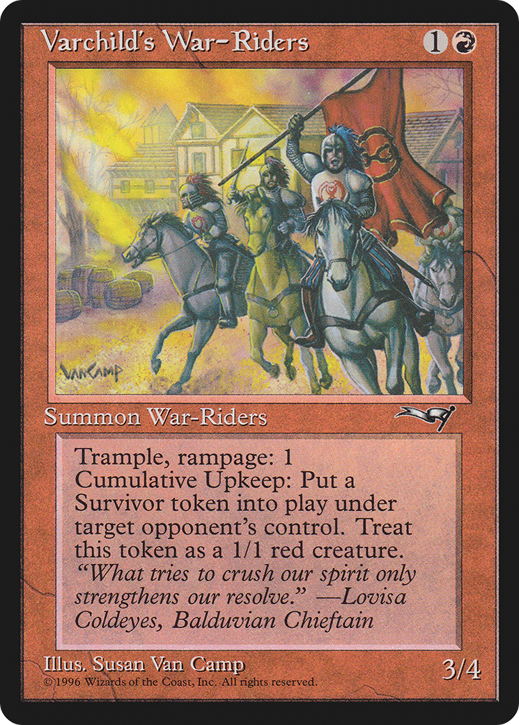 Varchild's War-Riders (ALL-083) [Alliances] MTG Single Wizards of the Coast
