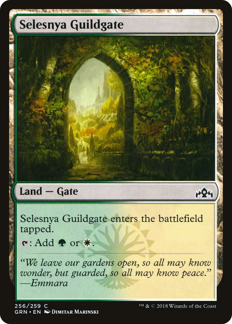 Selesnya Guildgate (GRN-256) [Guilds of Ravnica] Foil MTG Single Wizards of the Coast