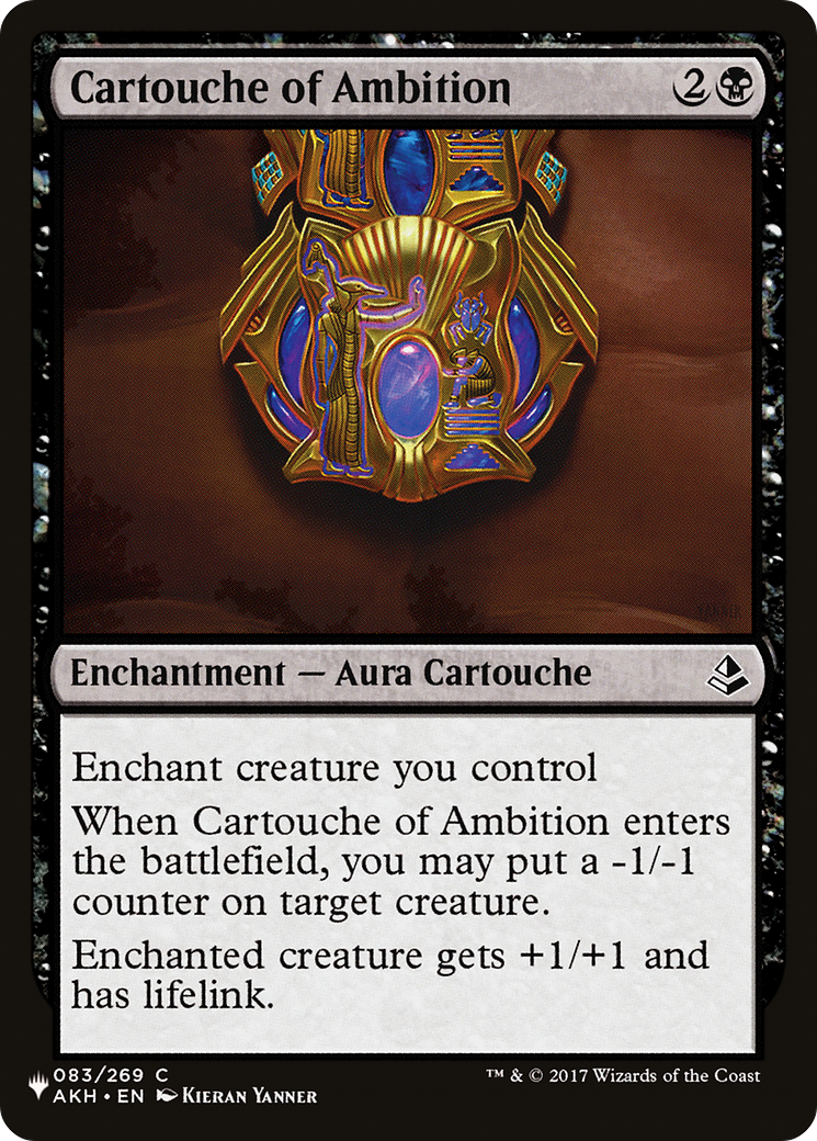 Cartouche of Ambition (LIST-AKH-83) [Mystery Booster] The List MTG Single Wizards of the Coast