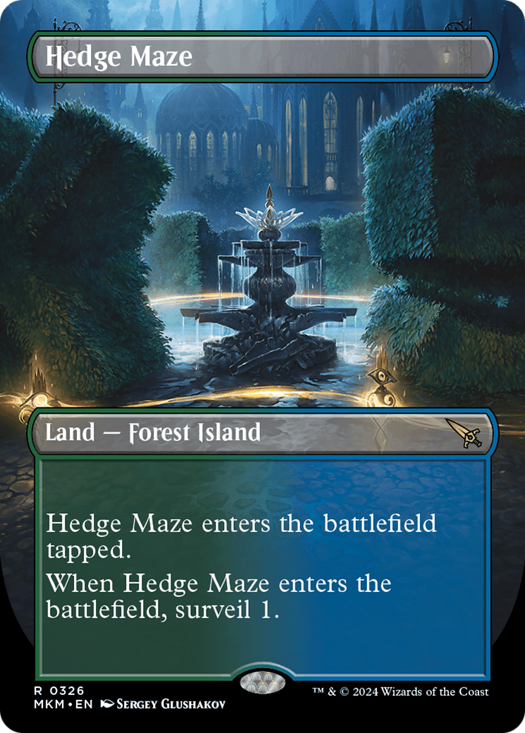 Hedge Maze (MKM-326) [Murders at Karlov Manor] (Borderless) MTG Single Murders at Karlov Manor