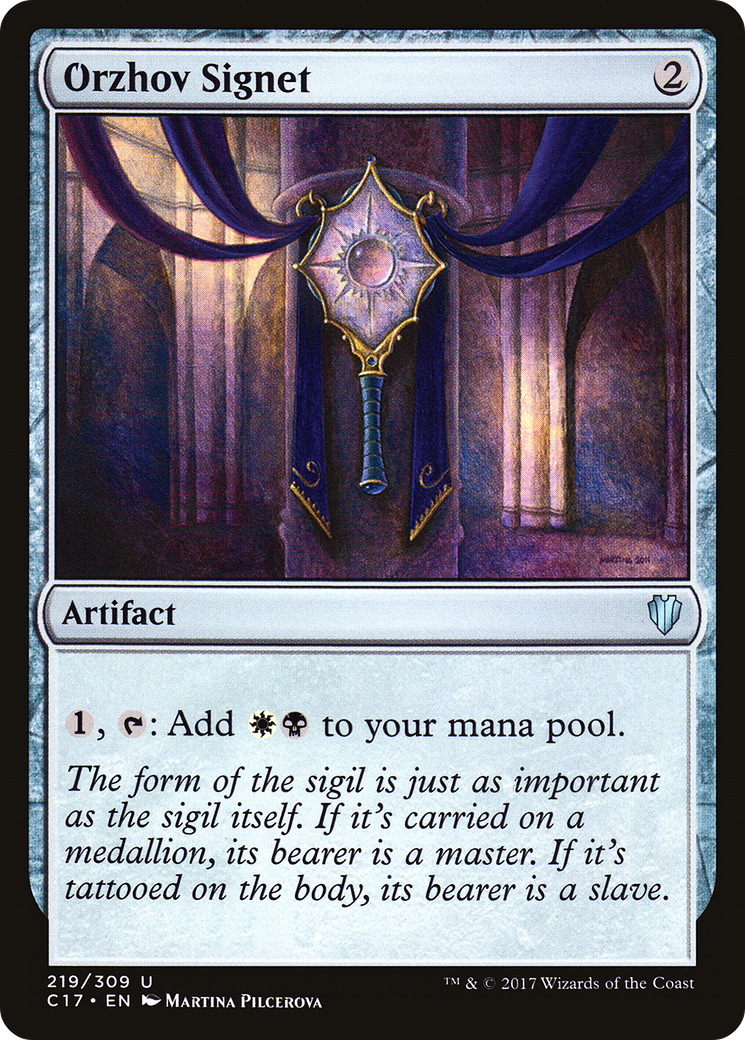 Orzhov Signet (C17-219) [Commander 2017] MTG Single Wizards of the Coast