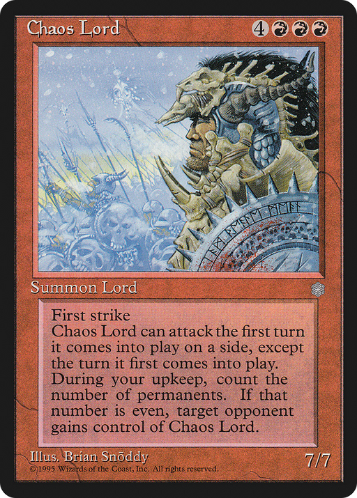 Chaos Lord (ICE-) [Ice Age] MTG Single Wizards of the Coast