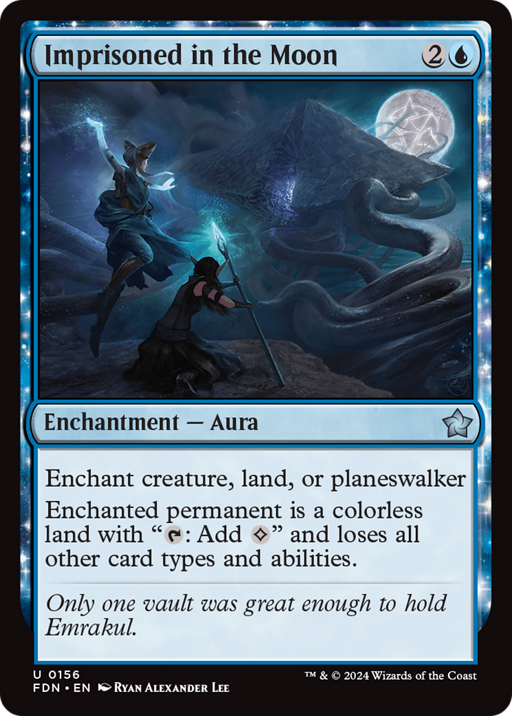 Imprisoned in the Moon (FDN-156) [Foundations] MTG Single Wizards of the Coast