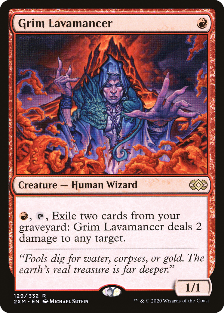 Grim Lavamancer (2XM-129) [Double Masters] Foil MTG Single Wizards of the Coast