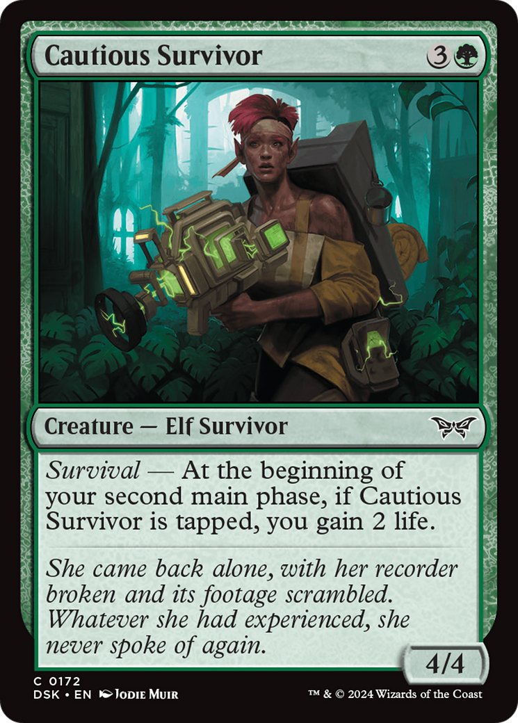 Cautious Survivor (DSK-172) [Duskmourn: House of Horror] MTG Single Wizards of the Coast